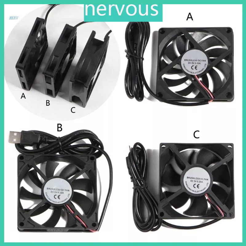 Nerv Pack Mm Usb Fan V Brushless Dc Cooling Fans For Pc Computer