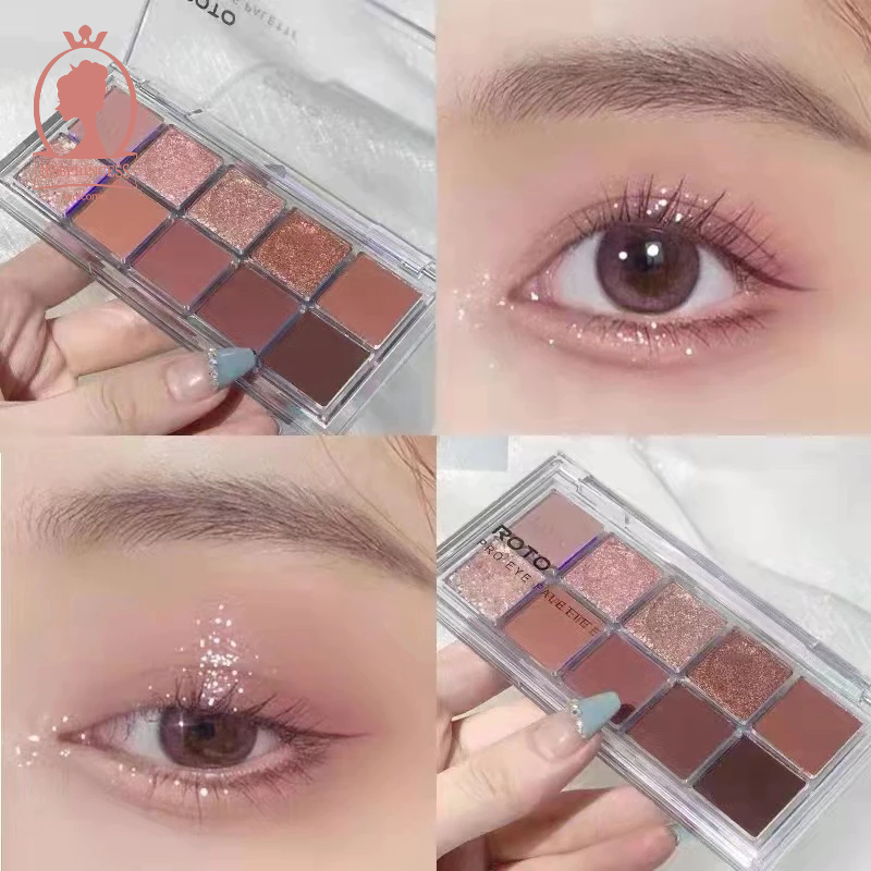 PP ROTO Color Eyeshadow Palette Super Flash Stage Makeup Matte Waterproof Daily Nude Makeup