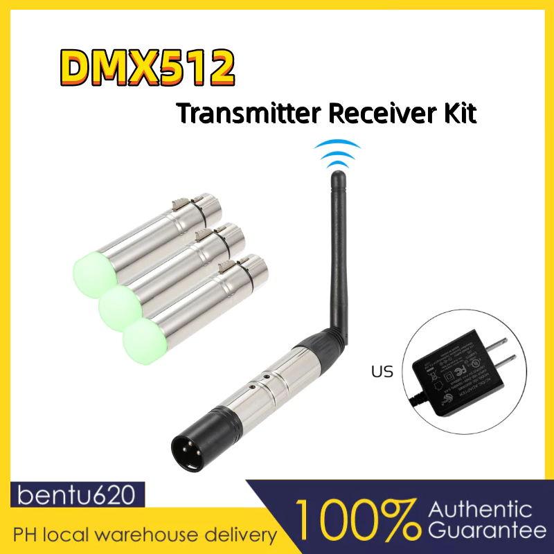 Super Fast Delivery DMX512 4PCS Transmitter Receiver Kit Portable 2