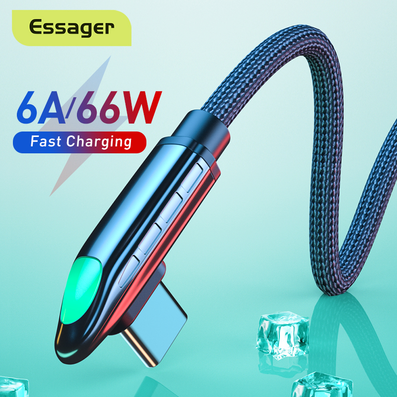 Essager 6A USB Type C Cable Fast Charging For Huawei Mate 40 P40