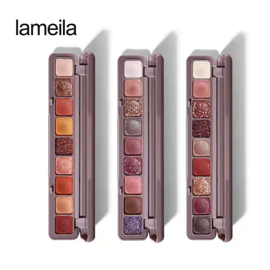 Lameila Color Eyeshadow Makeup Palette Pigment Matte Glitter Colorful