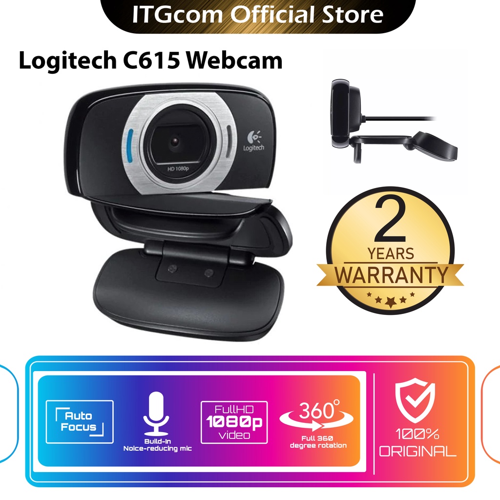 Logitech C Portable Hd Webcam P Fps Shopee Philippines