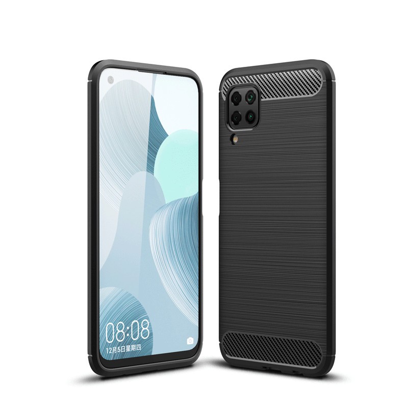 Huawei Nova I Casing Armor Carbon Fiber Tpu Soft Silicone Back Cover