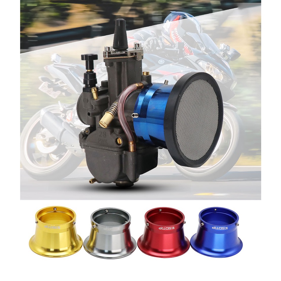 ZSDTRP New 50mm Motorcycle Air Filter Wind Horn Cup Alloy Trumpet With