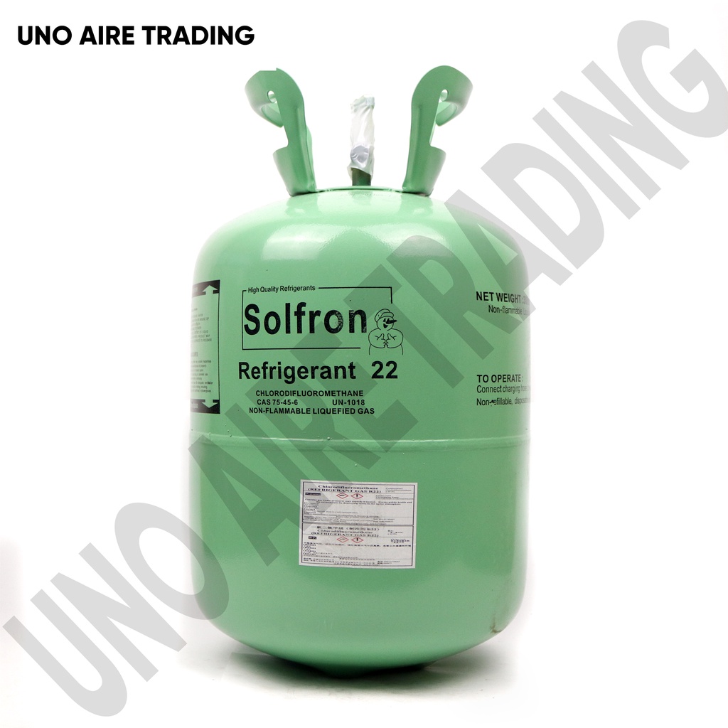 R22 Freon Refrigerant Tank SOLFRON ORIGINAL For Airconditioning 13 6kg