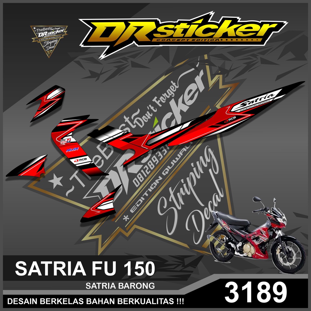 Sticker Striping Satria F Fu Old Barong Variations Of Semifull