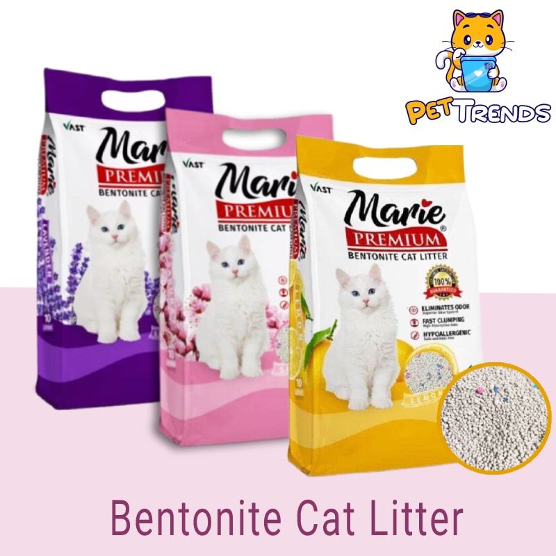 Marie Premium Bentonite Cat Litter 10 Liters Shopee Philippines