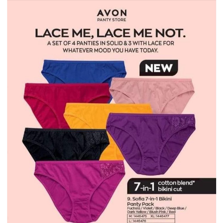 Avon Sofia 7in1 Bikini Panty Pack Shopee Philippines