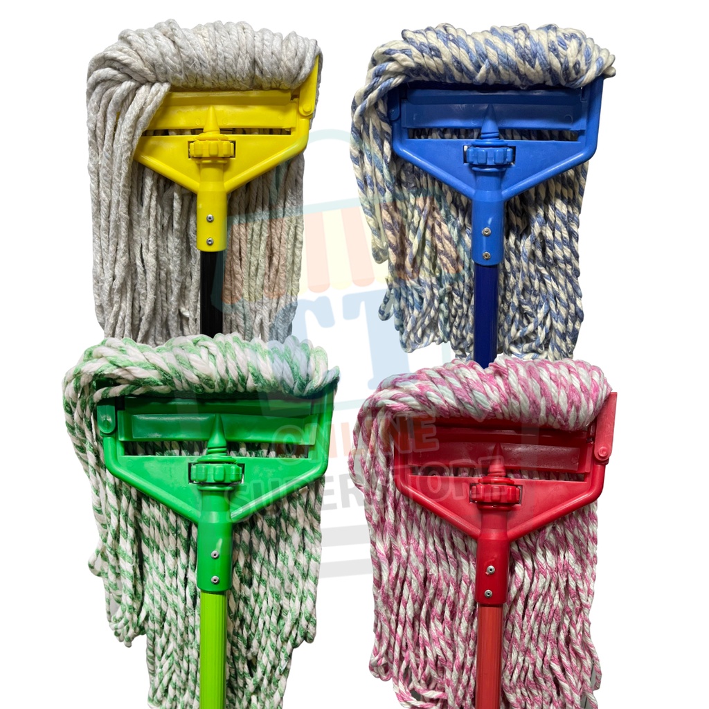 Mop Set Colored Aluminum Mop Handle Ft With Cotton Yarn Loop Mop