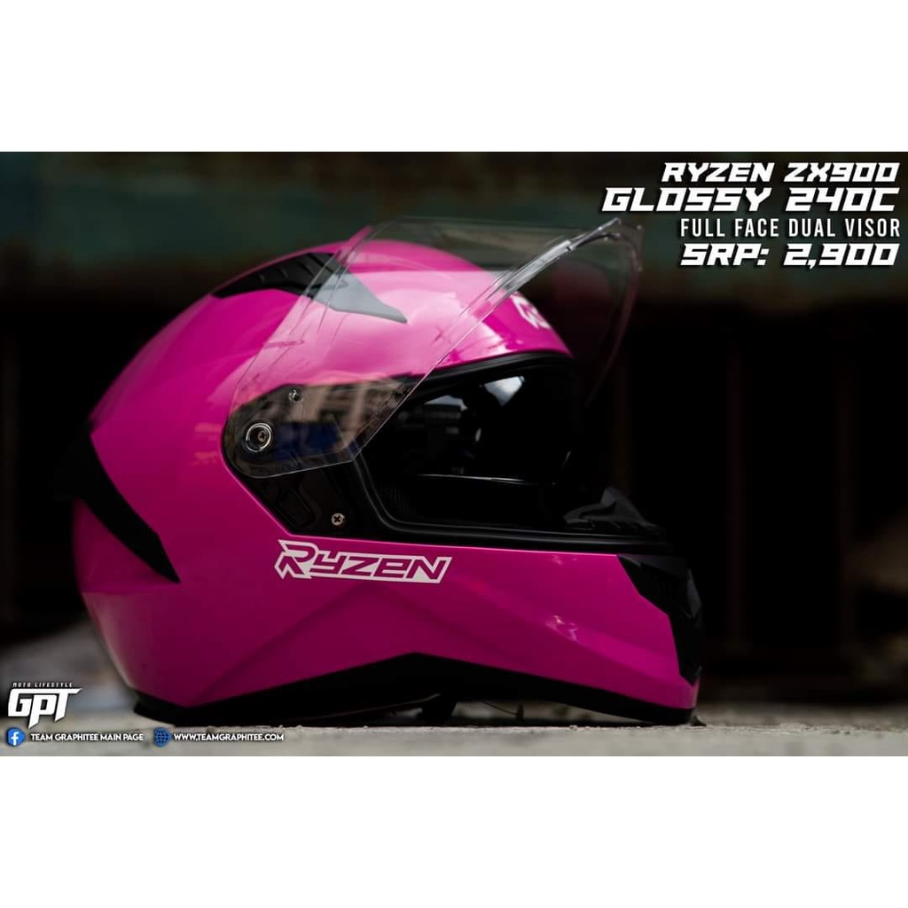 RYZEN ZX 900 PLAIN Full Face Dual Visor Helmets Shopee Philippines