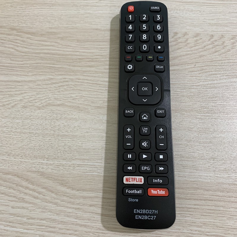 for Dévant Hisense smart tv remote control EN2BD27H EN2BC27 50K303