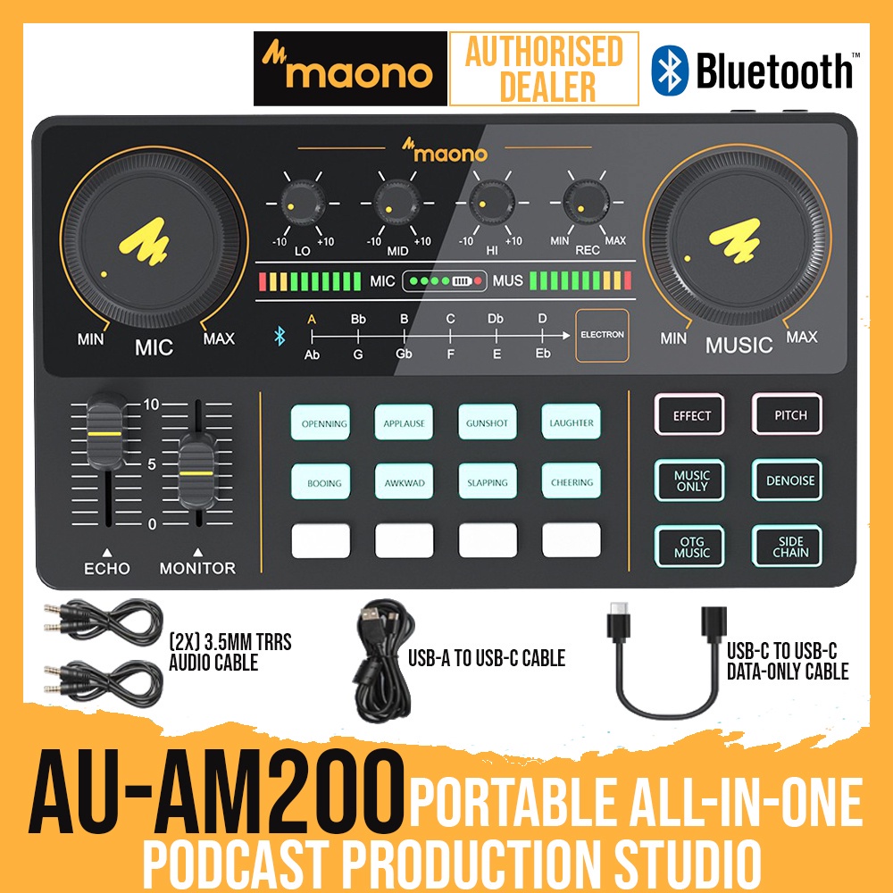 Maono Maonocaster Lite Au Am Portable All In One Podcast Production