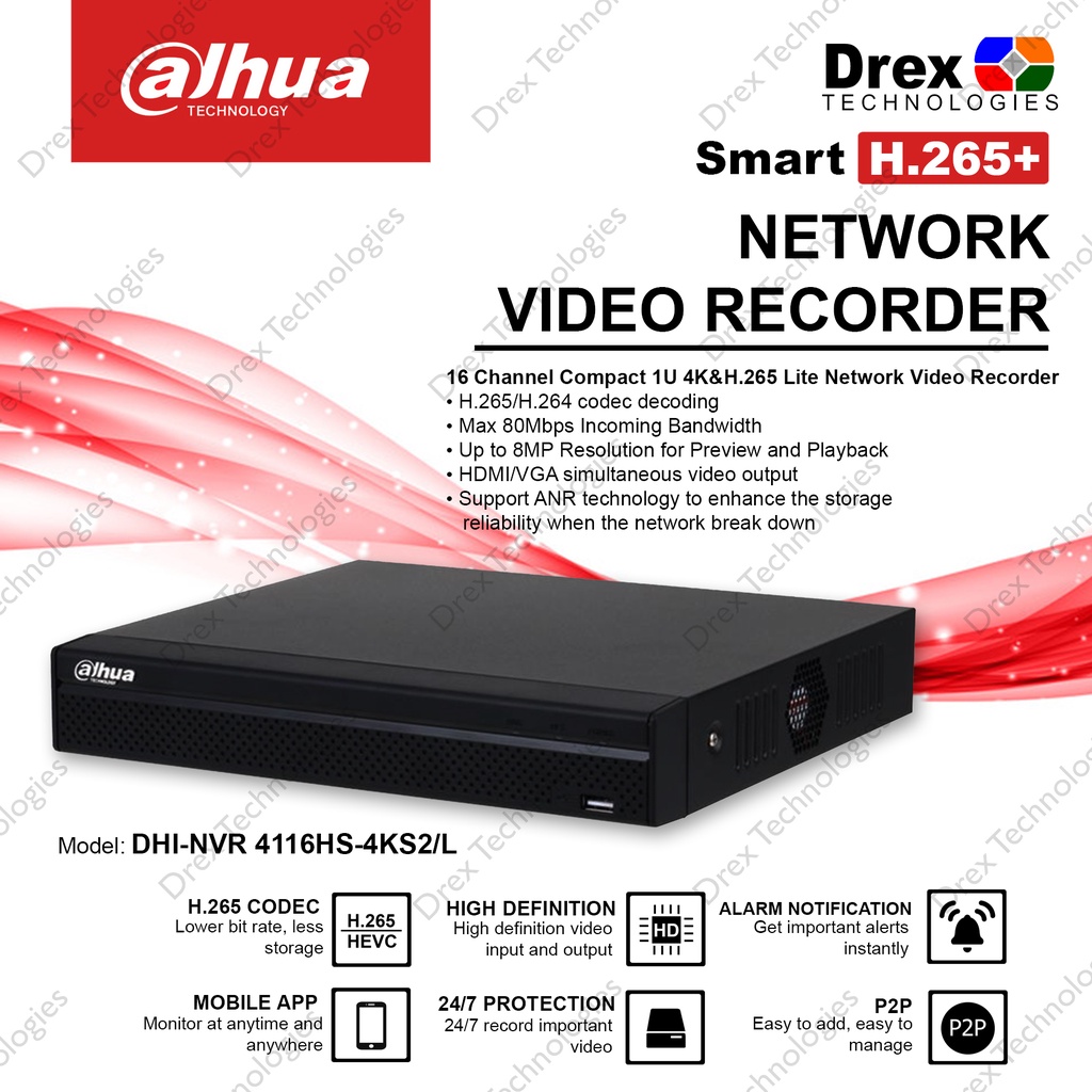 DAHUA DHI NVR4116HS 4KS2 L 16CHANNEL NETWORK VIDEO RECORDER Shopee