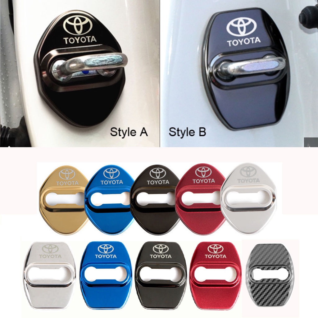 4Pcs Toyota VIOS Car Door Lock Protection Cover Door Latch For Toyota