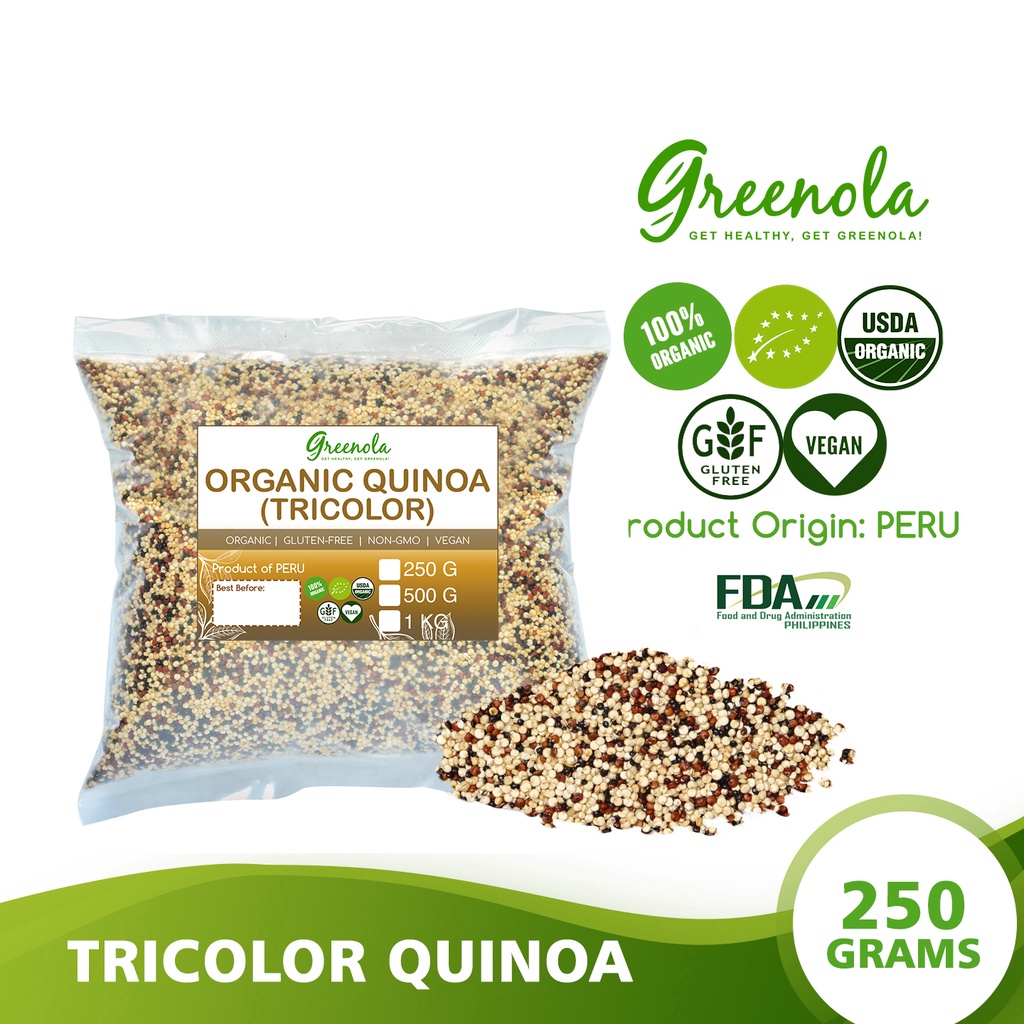 Greenola Organic Tricolor Quinoa Wholesale G G Kg Shopee