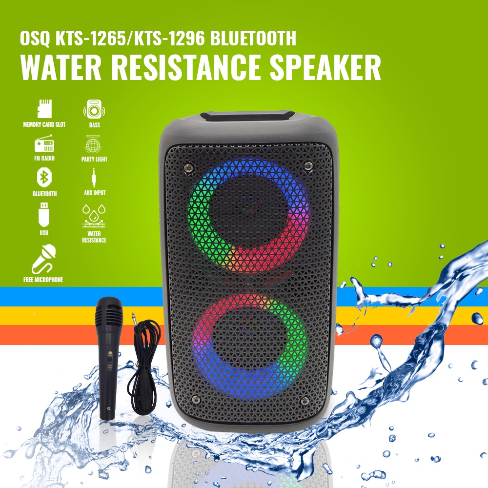 OSQ KTS 1265 KTS 1296 KTS 1109 Water Resistant Portable Bluetooth