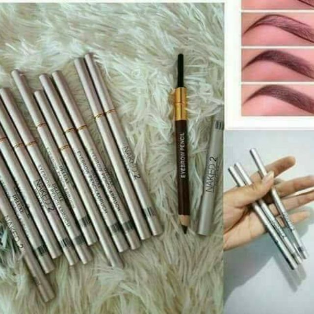 Eyebrow Pencil Naked Set With Brush Pcs Shopee Philippines
