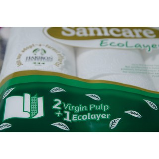 Sanicare Bathroom Tissue Ply Ecolayer Sheets Rolls Shopee