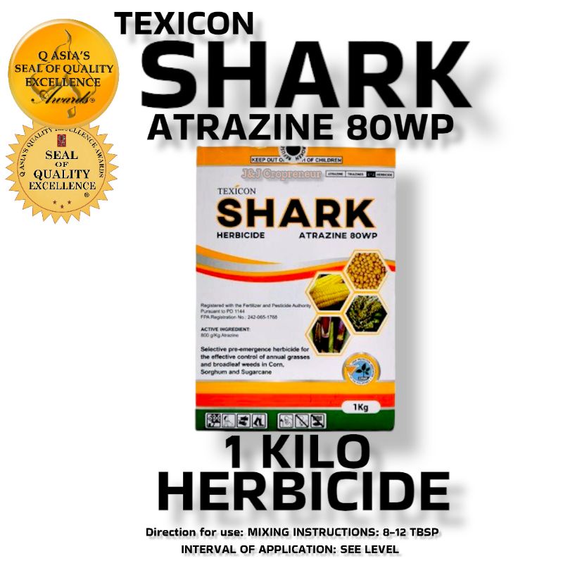 SHARK HERBICIDE ATRAZINE 80 WP 1KG TEXICON Shopee Philippines