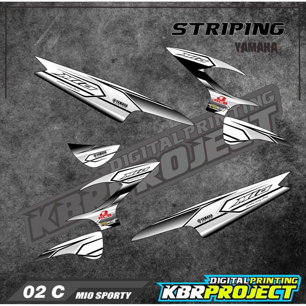 Mio Sporty Motorcycle Sticker Striping