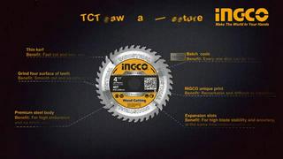 Ingco Tsb Industrial Tct Saw Blade For Wood Cutting Suitable In