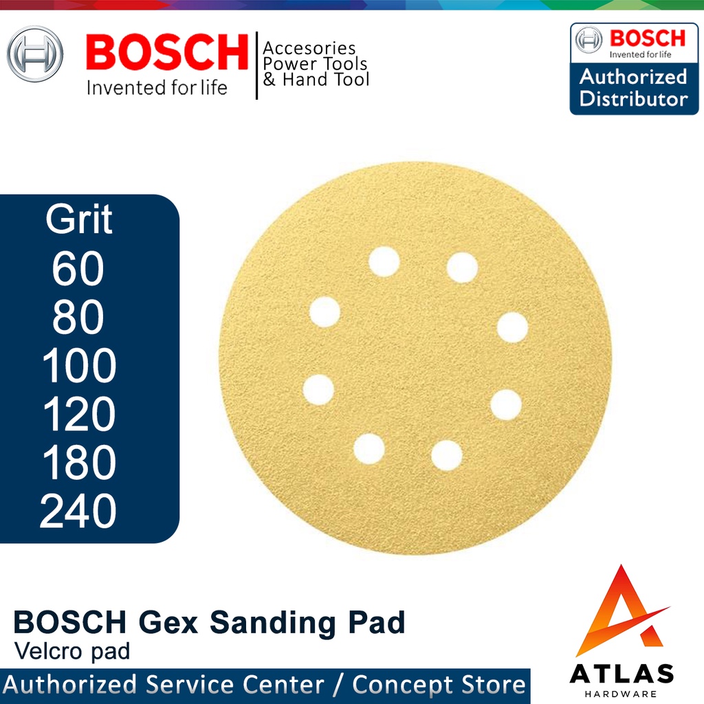 Bosch Velcro Sanding Disc 125mm Sold Per Piece Shopee Philippines