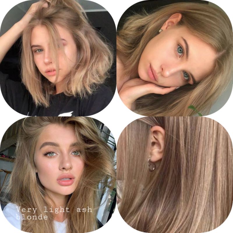 Very Light Ash Blonde Hair Coloring Hair Dye Hair Colour By Sunbright