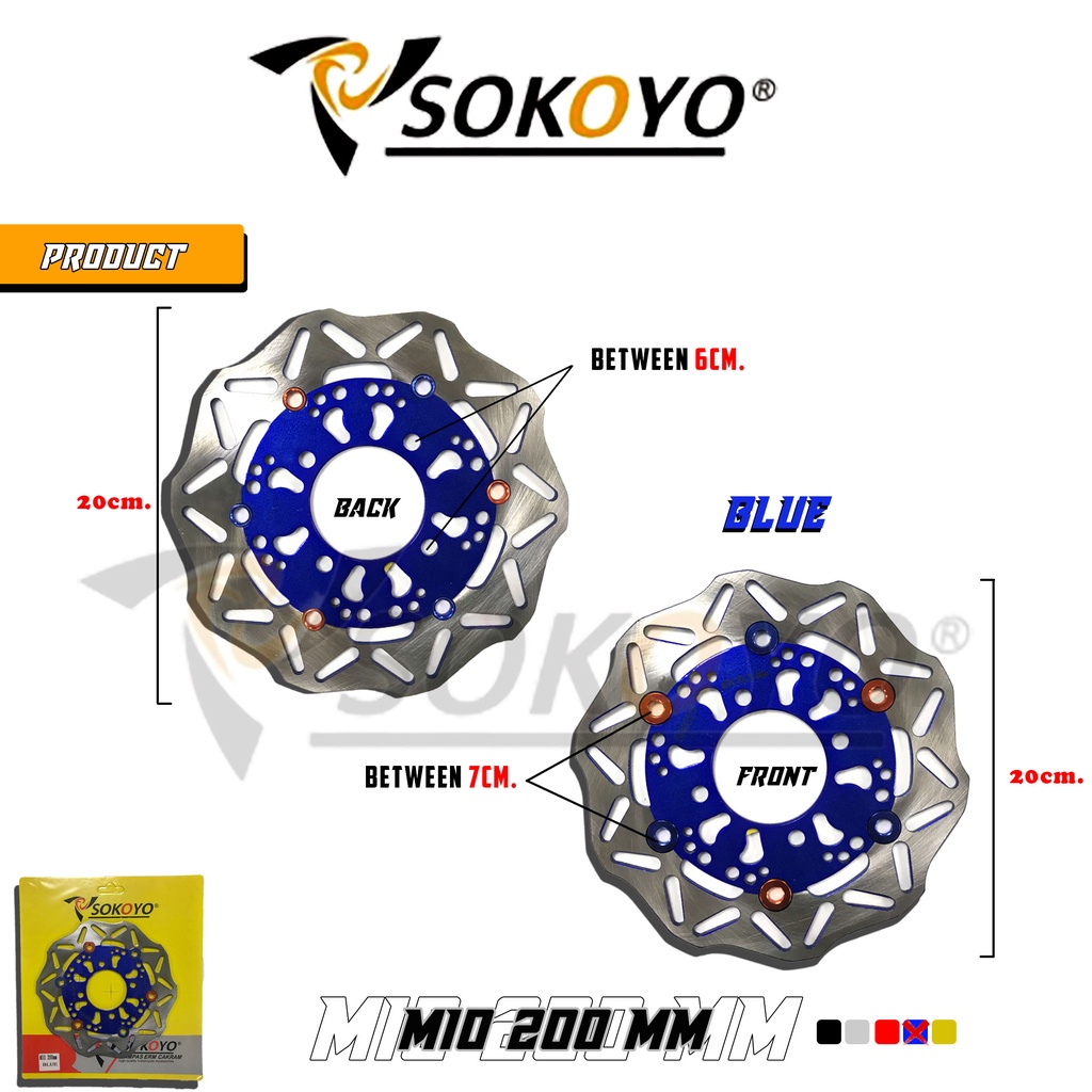 Yestar Pc Front Disc Brake Mm Holes For Mio Sporty Soulty Fino