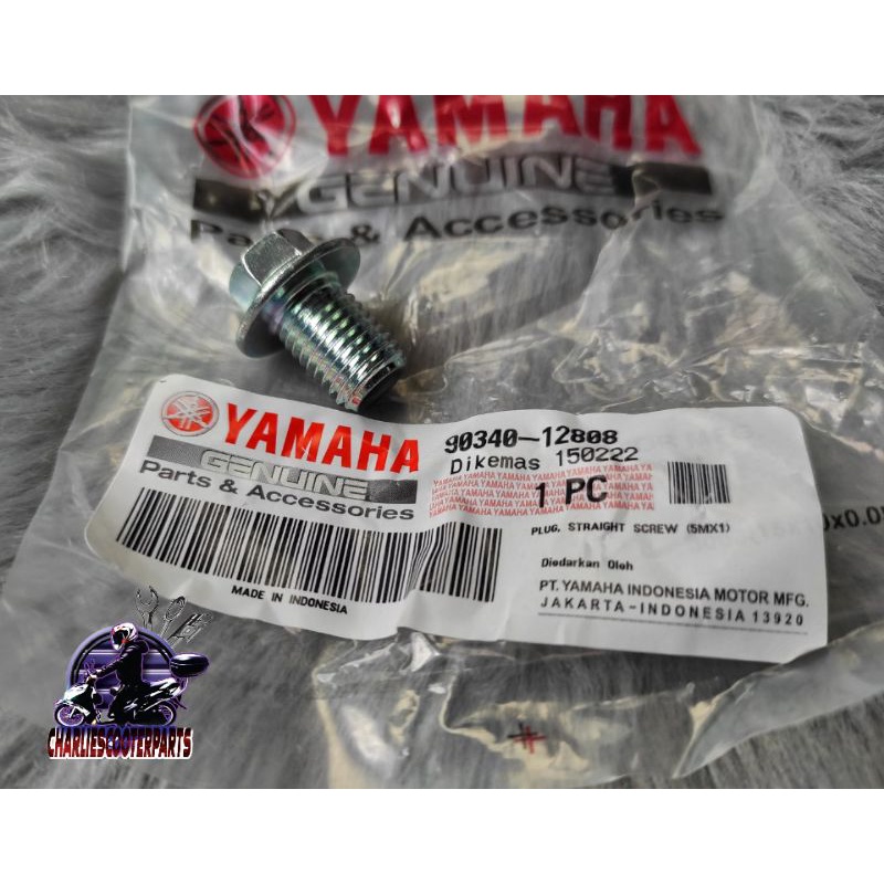 Oil Drain Bolt Genuine Yamaha Sporty Soulty Amore Soul I Mio I