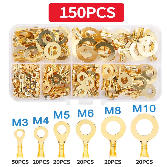 Pcs Electrical Wire Ring Cable Lugs Terminals Connectors M M M M