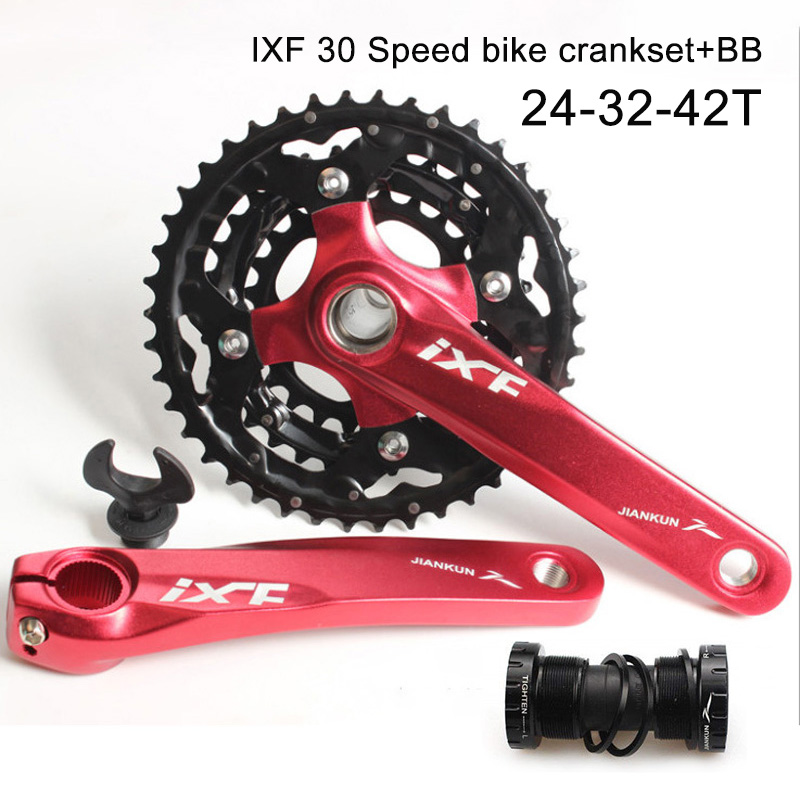 Bicycle Crank Set IXF 3x10S 104BCD Mountain Bike Crankset 24 32 42T MTB