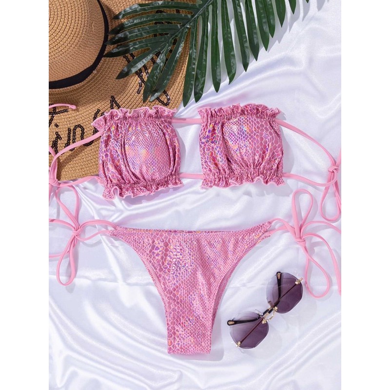 Super Pretty Pink Bikini Set Shopee Philippines