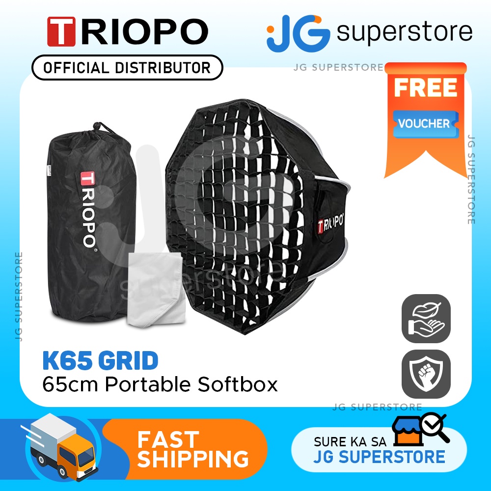 Triopo K Cm Portable Octagon Softbox And Honeycomb Grid With