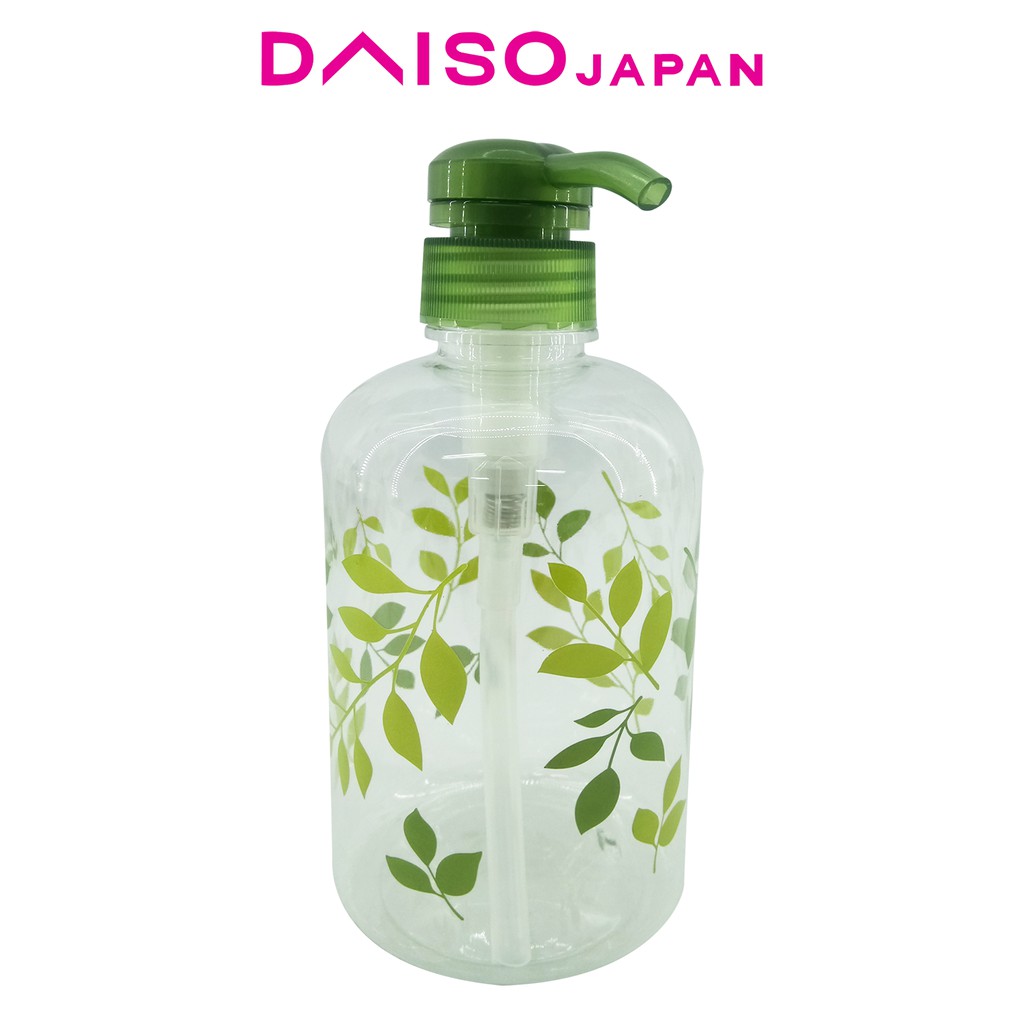 Daiso Dispenser Bottle In Leaf Design 500ml Shopee Philippines