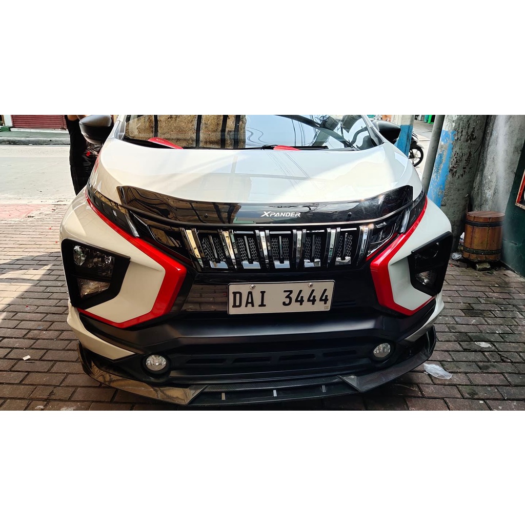 Mitsubishi Xpander Carbon Design Front Bumper Chin Double Blade