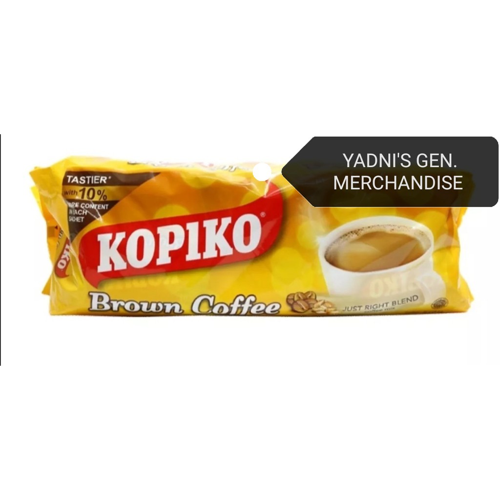 Kopiko Brown Coffee 3 In 1 Single Pack 27 5g X 30s Shopee Philippines