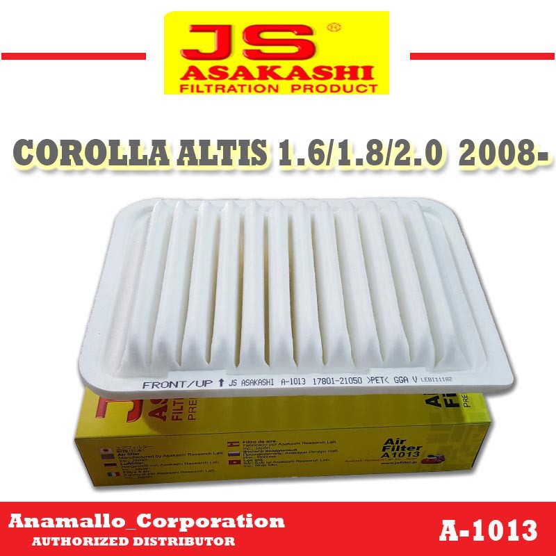 Js Asakashi Air Filter For Toyota Corolla Altis