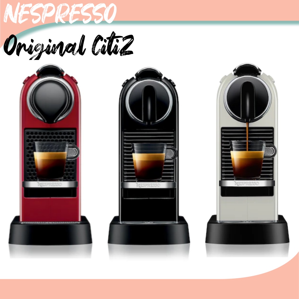 Nespresso Citiz Coffee Machine Espresso Machine White Black Cherry Red