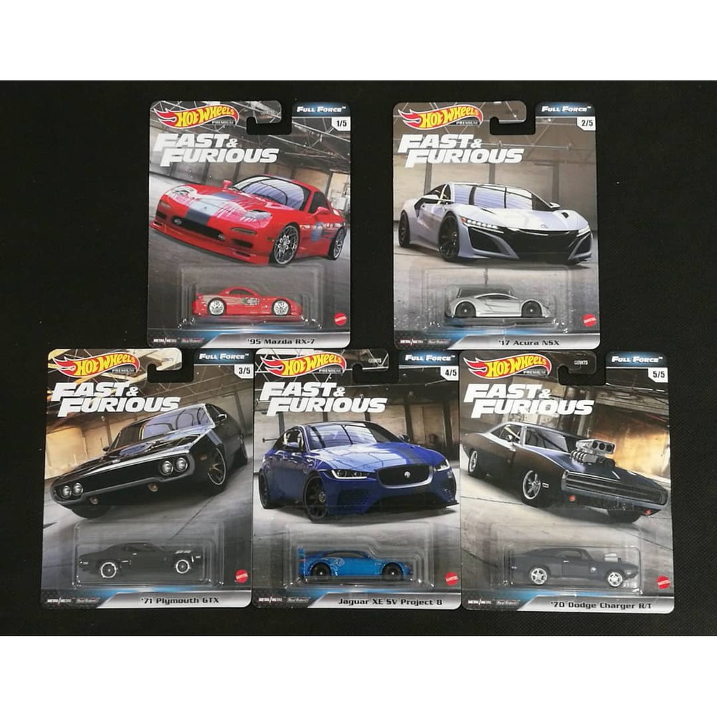 Hot Wheels Fast Furious Full Force Premium Card Mazda Rx