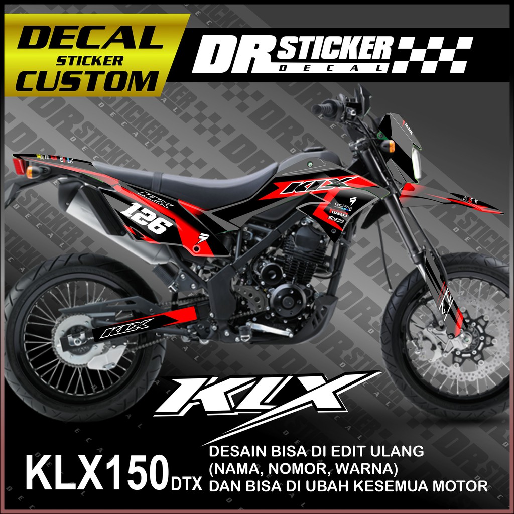 Decal Sticker KlX 150 D Tracker Design Racing Decal Full Body Dtracker