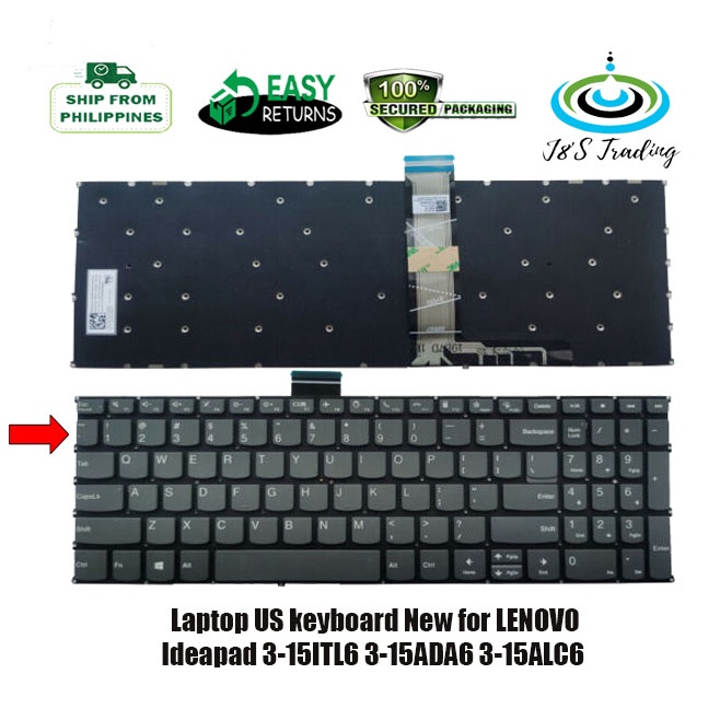 Laptop Us Keyboard New For Lenovo Ideapad Itl Ada Alc