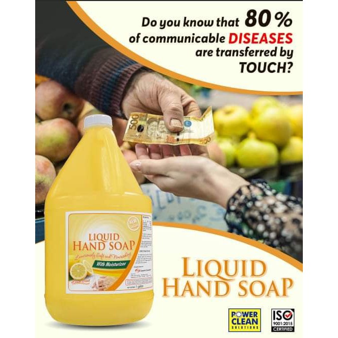 LiquID Hand Soap Lemon Citrus Floral LITER Powerclean Shopee Philippines