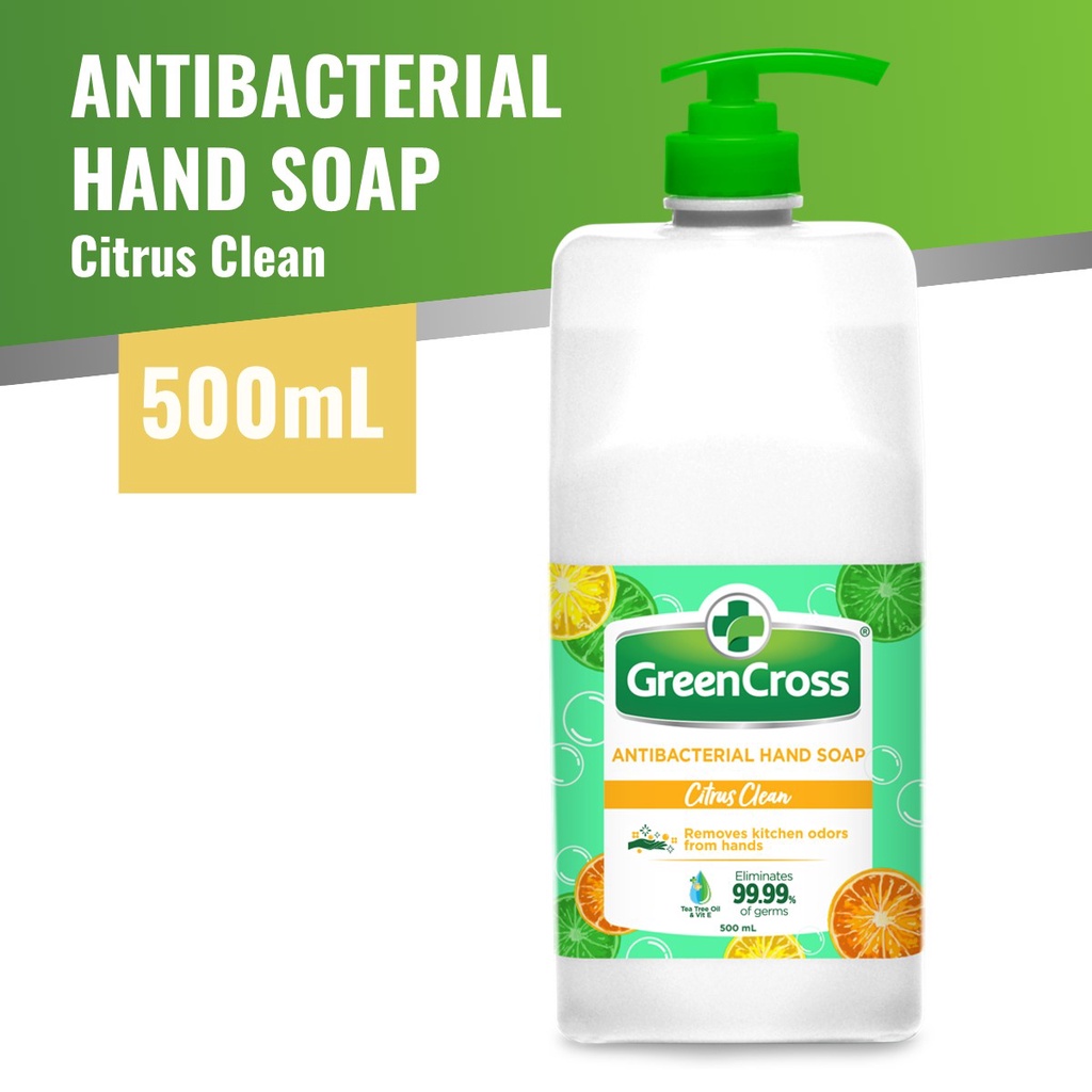 Greencross Antibacterial Hand Soap Citrus Clean Ml Pump Shopee