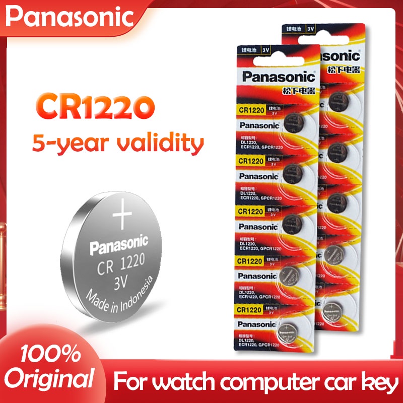 Pcs Panasonic Original Cr Button Cell Battery For Watch Car