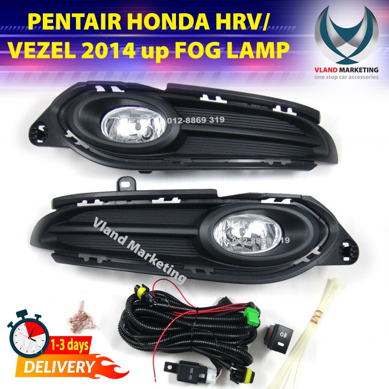 PENTAIR HONDA HRV VEZEL 2014 Up FOG LAMP Sport Light With Wiring Set