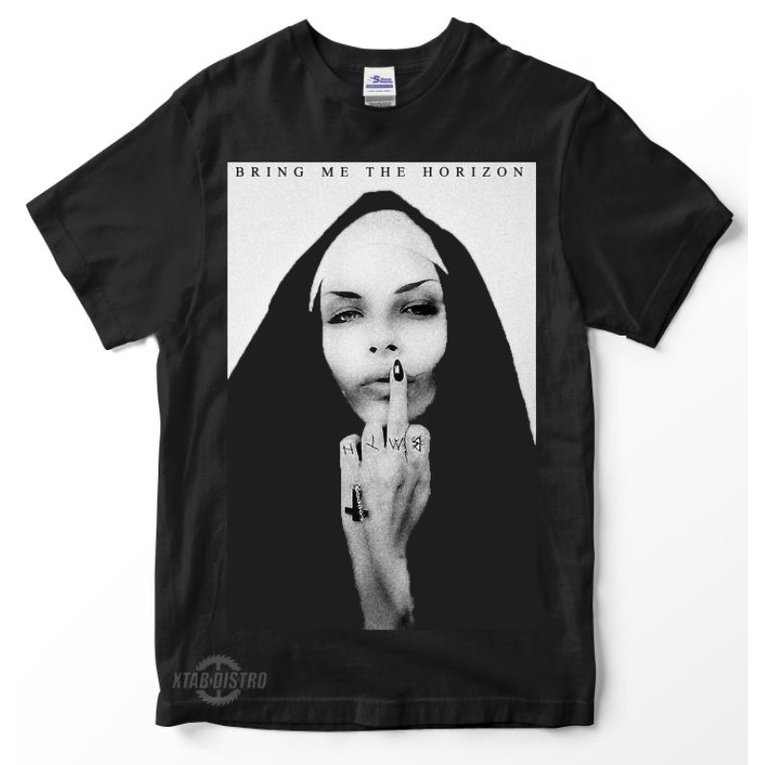 Kaos BRING ME The HORIZON Nun Premium Tshirt Bmth Nun Kaos Band