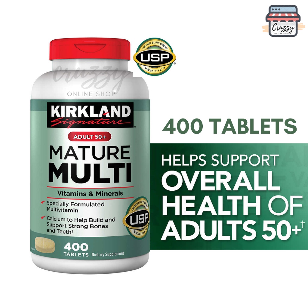 Kirkland Signature Adult Mature Multi Vitamins Minerals