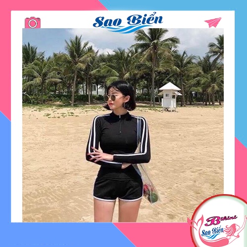 Beach Swimwear Bikini Pieces With Hand Pile And White Border Shorts White Border Star