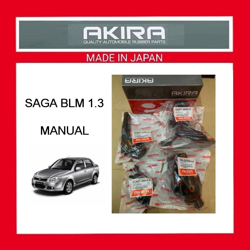 Akira Engine Mounting Set Proton Saga BLM 1 3 MT With 6 Months