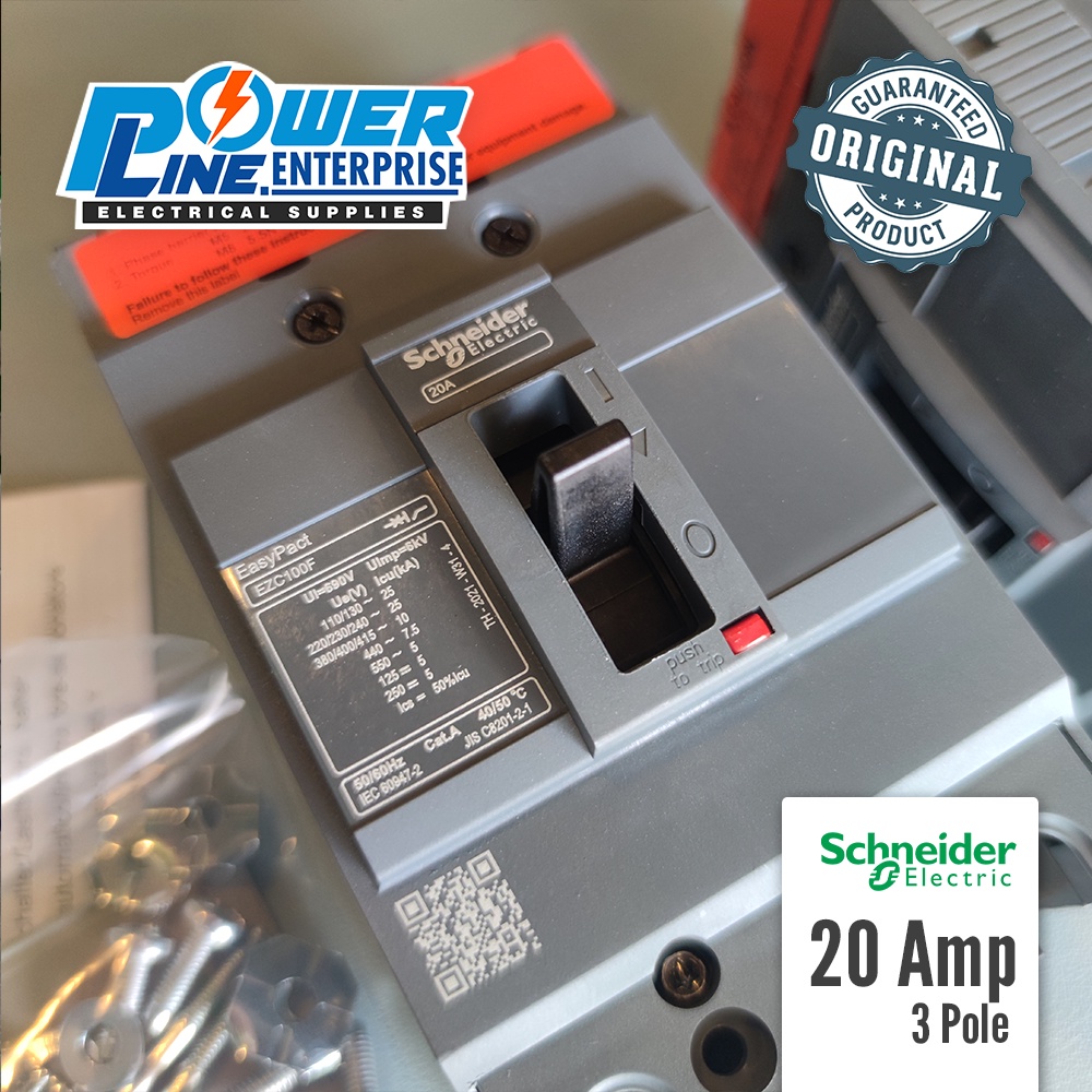 Circuit Breaker Schneider EZC F 15A 100A 3 Pole Shopee Philippines